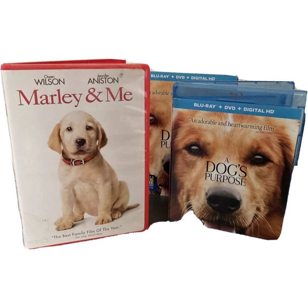 Marley & Me (DVD, 2008), Dogs Purpose Blue Ray +. DVD, No DigitAl Code, Movie